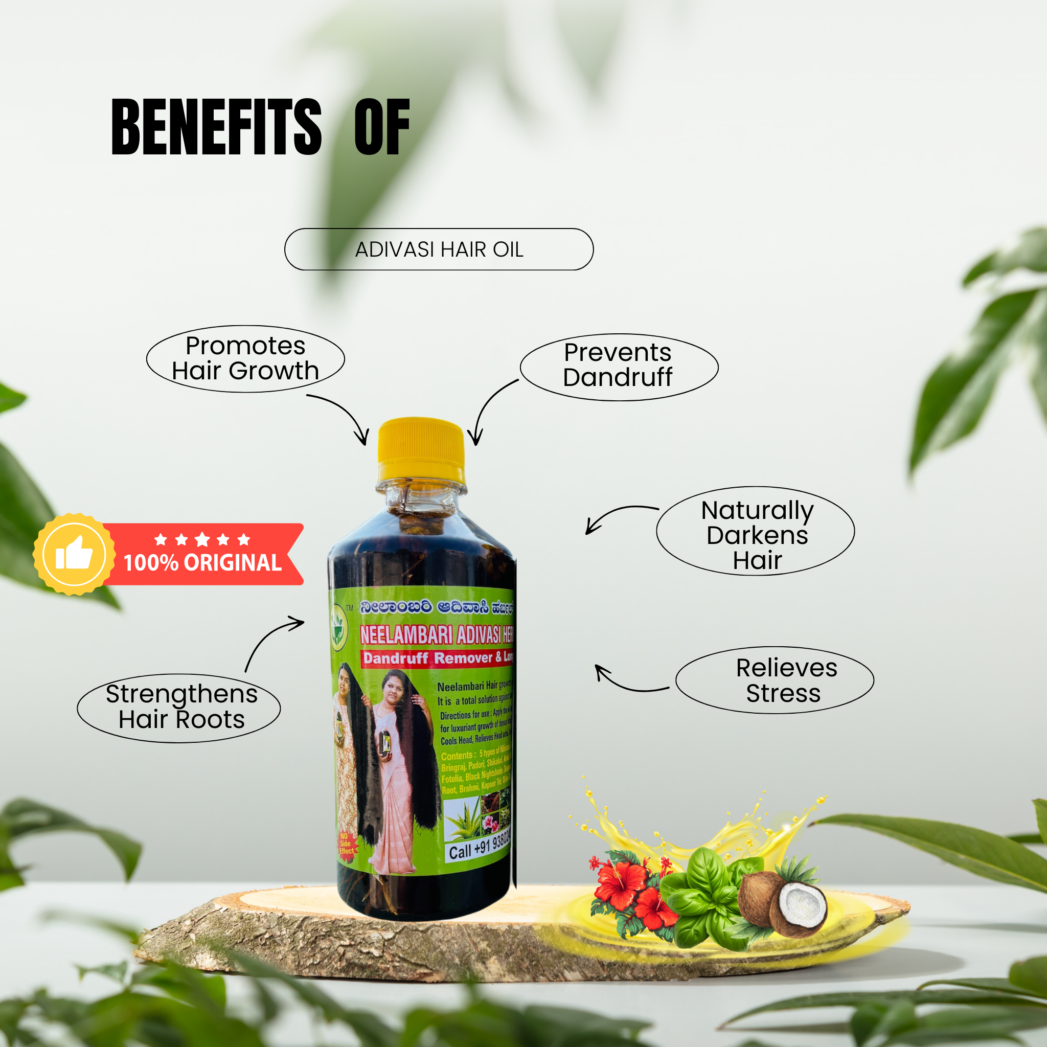 🌿 Adivasi Original Neelambari Herbal Hair Oil