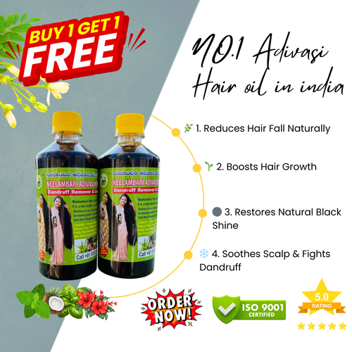🌿 Adivasi Original Neelambari Herbal Hair Oil