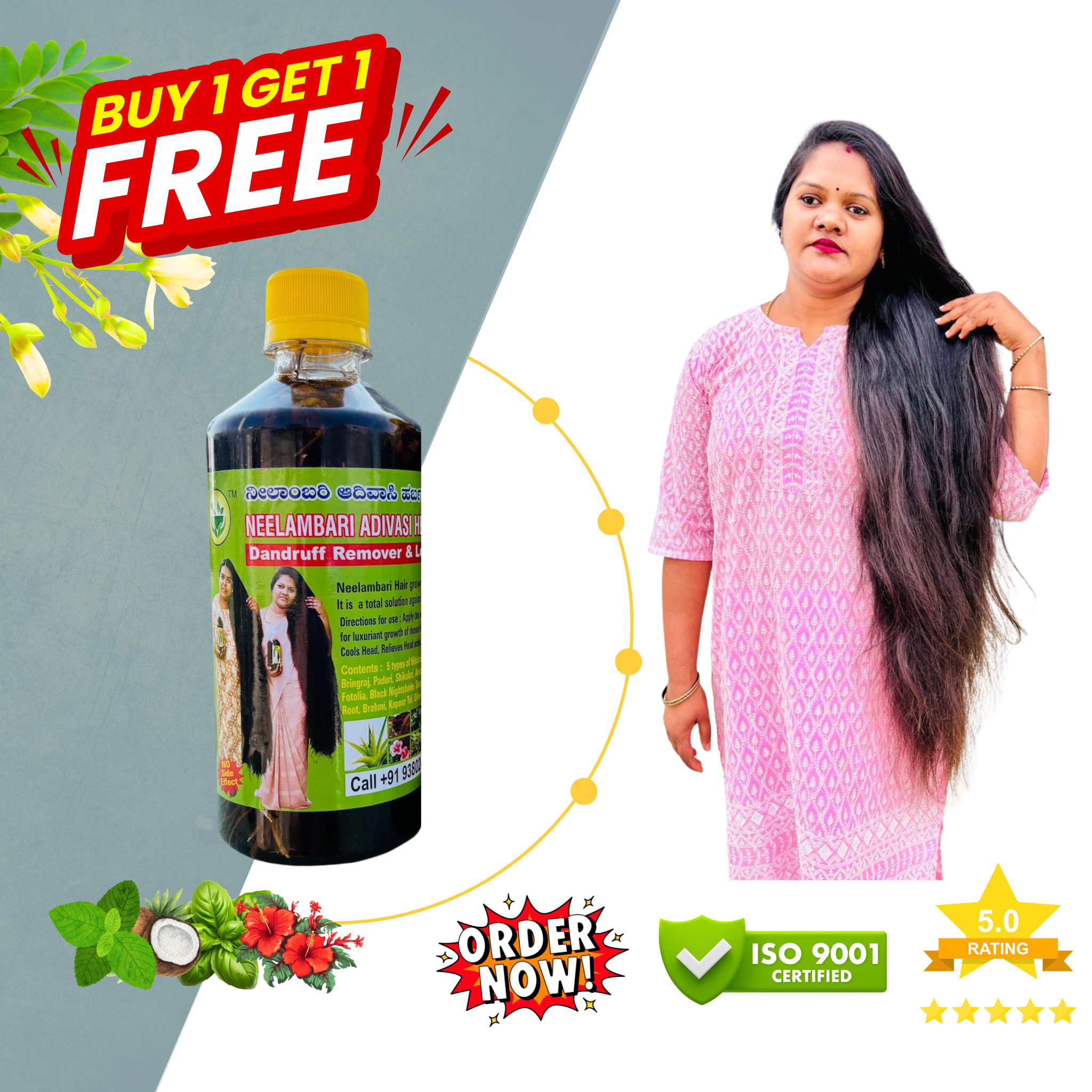 🌿 Adivasi Original Neelambari Herbal Hair Oil